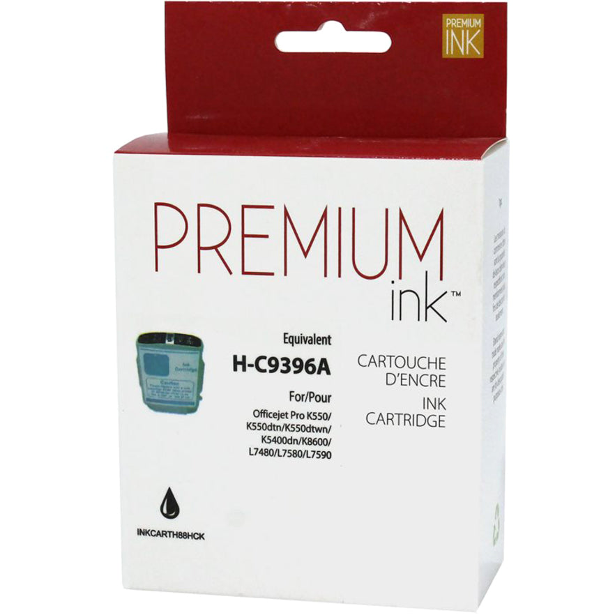 Premium Ink Ink Cartridge - Alternative for Hewlett Packard C9396AN - Black - 2450 Pages - 1 Pack