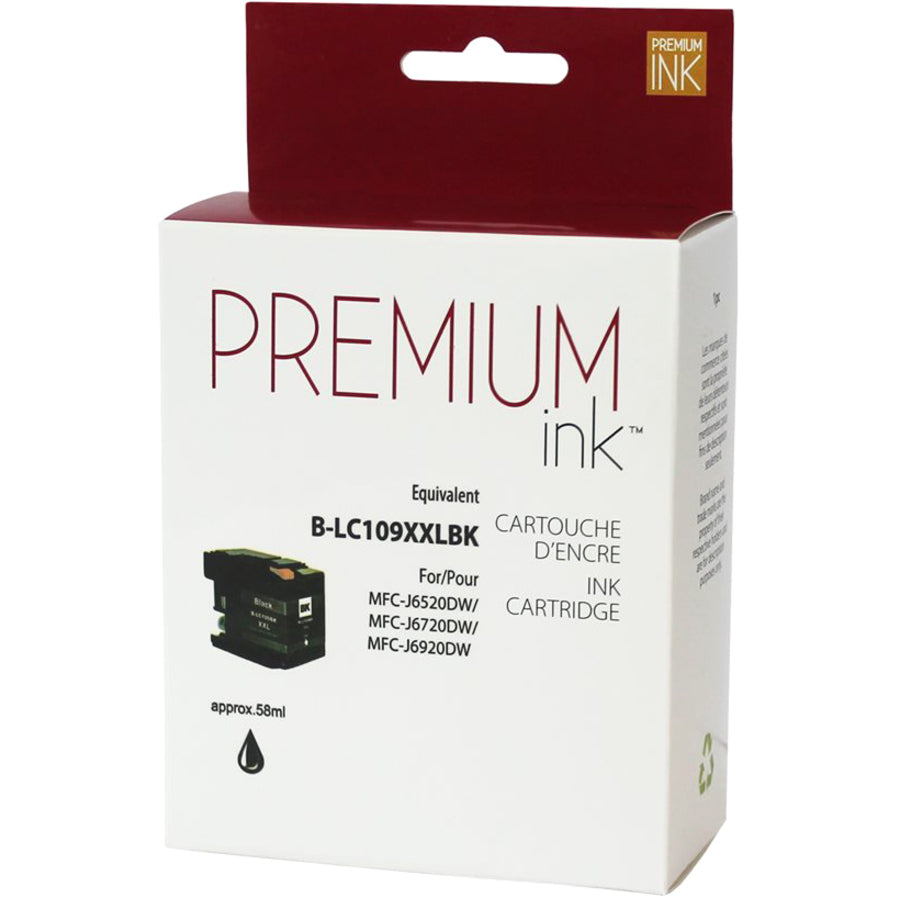 Premium Ink Ink Cartridge - Alternative for Brother LC109BKS - Black - 2400 Pages - 1 Pack