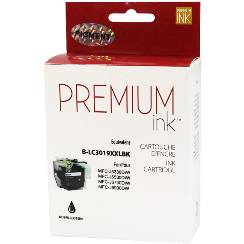 Premium Ink Ink Cartridge - Alternative for Brother LC3019BKS - Pigment Black - 3000 Pages - 1 Pack