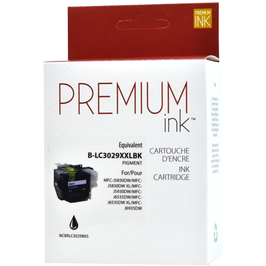 Premium Ink Ink Cartridge - Alternative for Brother LC3029BKS - Black - 3000 Pages - 1 Pack