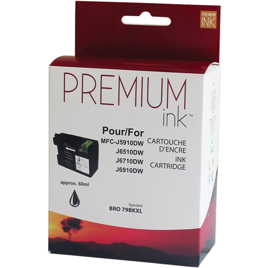 Premium Ink Ink Cartridge - Alternative for Brother LC79BK - Black - 2400 Pages - 1 Pack