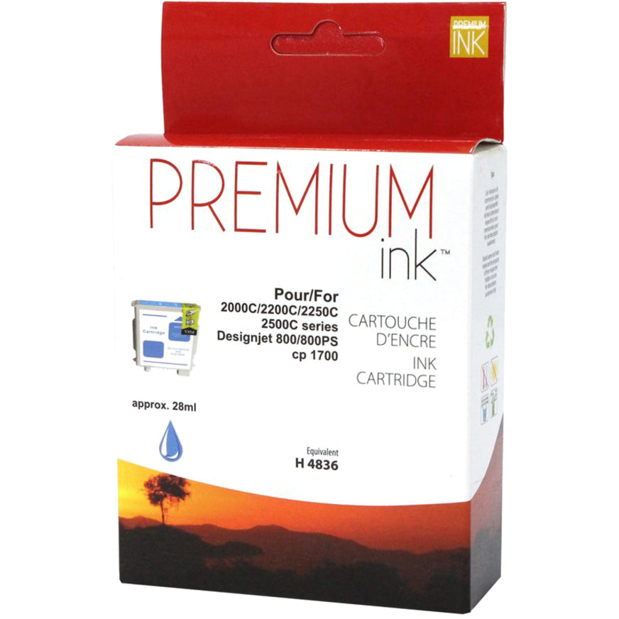 Premium Ink Ink Cartridge - Alternative for Hewlett Packard C4836A - Cyan - 1200 Pages - 1 Pack