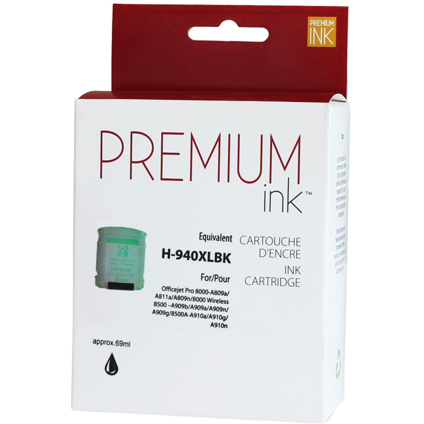 Premium Ink Ink Cartridge - Remanufactured for Hewlett Packard C4906A / 940XL - Black - 2200 Pages - 1 Pack