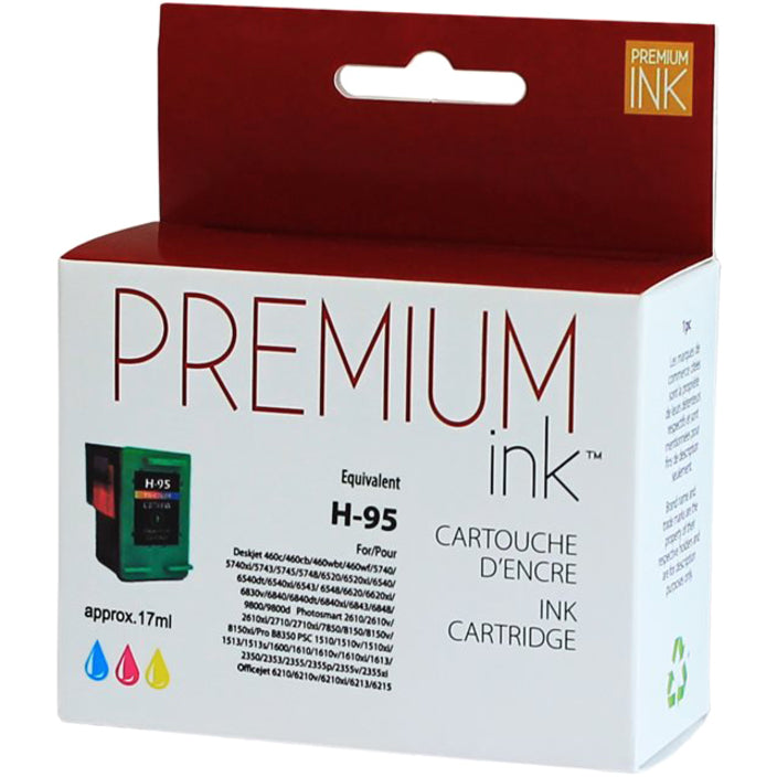 Premium Ink Ink Cartridge - Remanufactured for Hewlett Packard C8766WC / No. 95 - Color - 330 Pages - 1 Pack