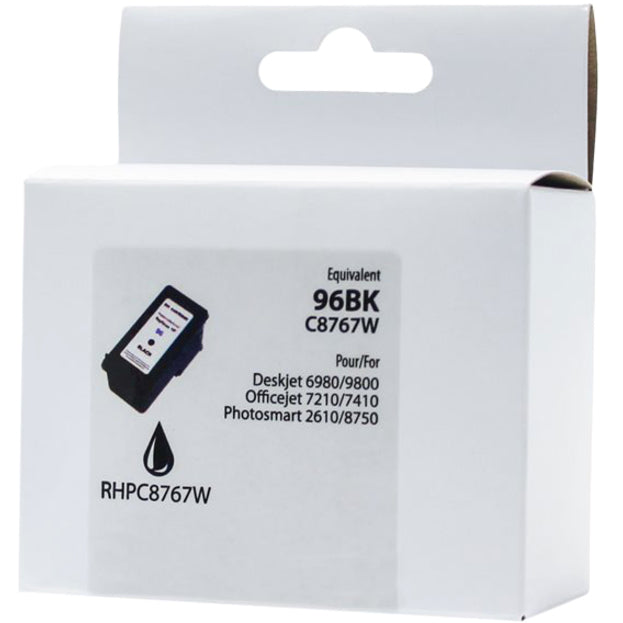 Neutral Box Ink Cartridge - Remanufactured for Hewlett Packard C8767WC / No. 96 - Black - 800 Pages - 1 Pack