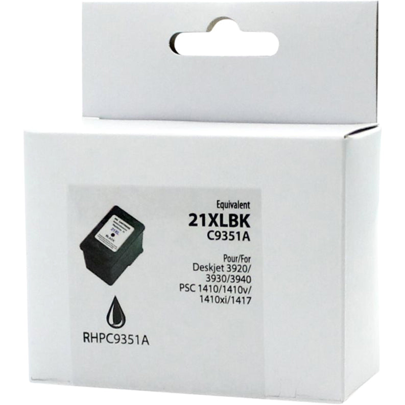 Neutral Box Ink Cartridge - Remanufactured for Hewlett Packard C9351A / 21XL - Black - 600 Pages - 1 Pack