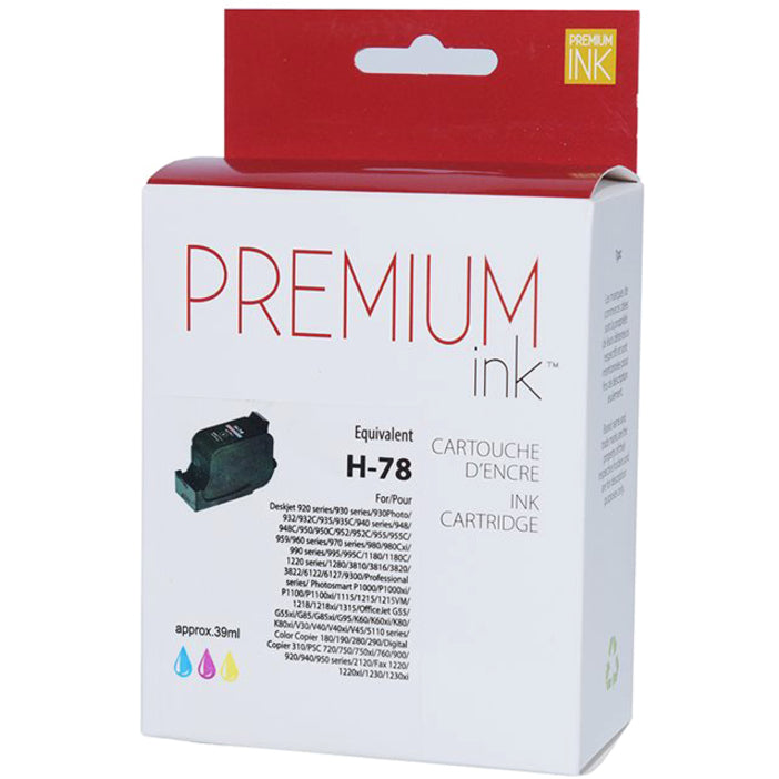 Premium Ink Ink Cartridge - Remanufactured for Hewlett Packard C6578DN / NO.78 - Color - 560 Pages - 1 Pack