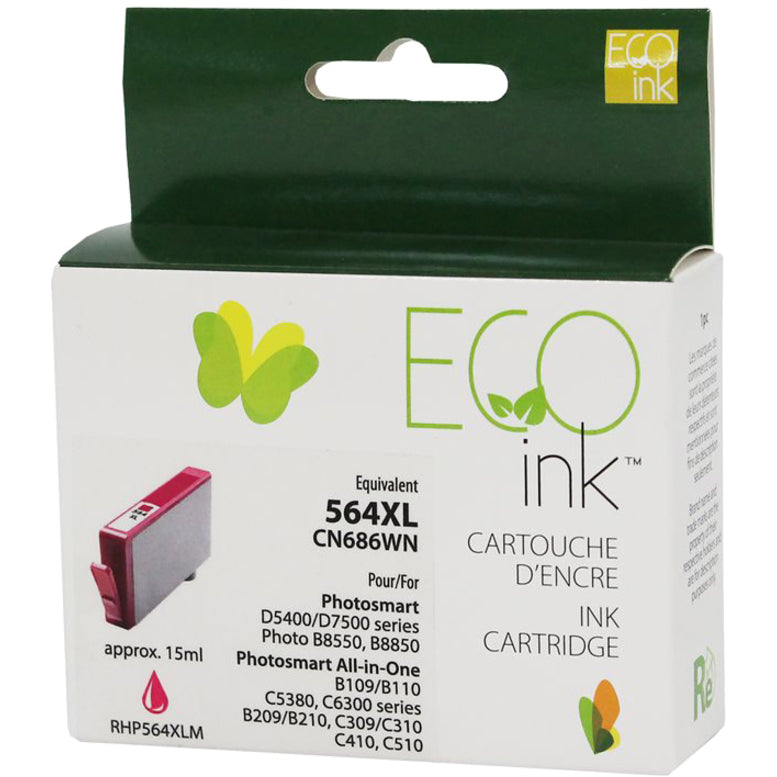 Eco Ink Ink Cartridge - Remanufactured for Hewlett Packard CN686WN / 564XL - Magenta - 750 Pages - 1 Pack