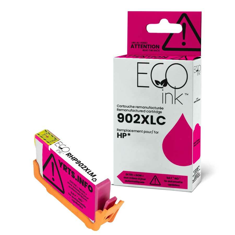 Eco Ink Ink Cartridge - Remanufactured for Hewlett Packard T6M06AN / 902XL - Magenta - 825 Pages - 1 Pack