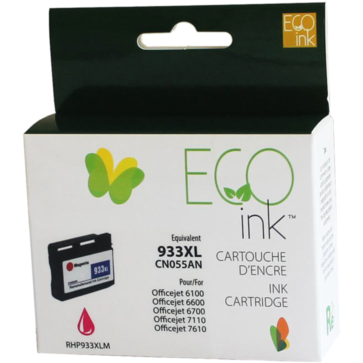 Eco Ink Ink Cartridge - Remanufactured for Hewlett Packard CN055AN / 933XL - Magenta - 825 Pages - 1 Pack