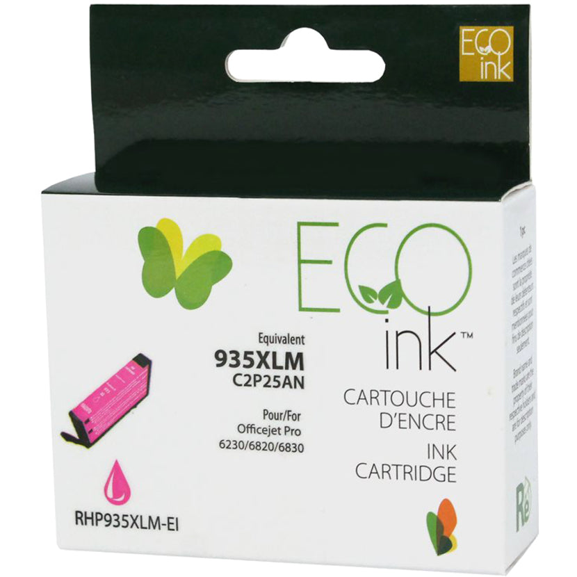 Eco Ink Ink Cartridge - Remanufactured for Hewlett Packard C2P25AN / 935XL - Magenta - 825 Pages - 1 Pack