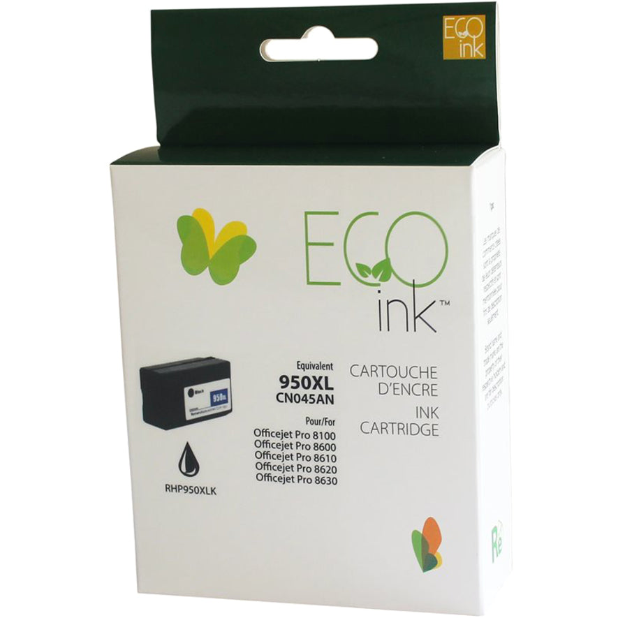 Eco Ink Ink Cartridge - Remanufactured for Hewlett Packard CN045AN / 950XL - Black - 2300 Pages - 1 Pack