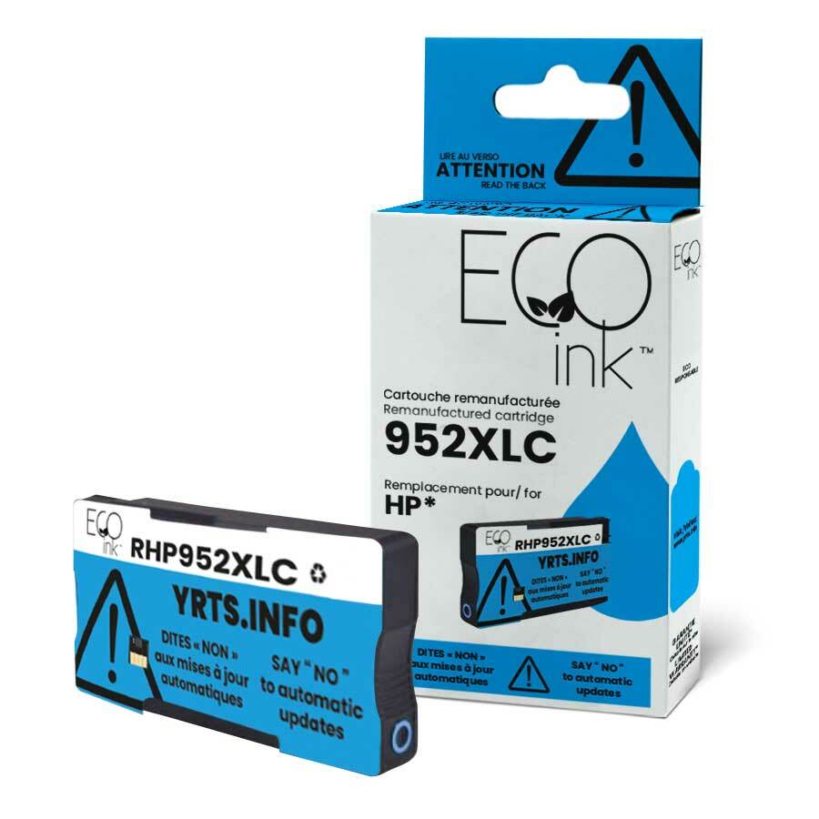 Eco Ink Ink Cartridge - Remanufactured for Hewlett Packard L0S61AN / 952XL - Cyan - 1600 Pages - 1 Pack