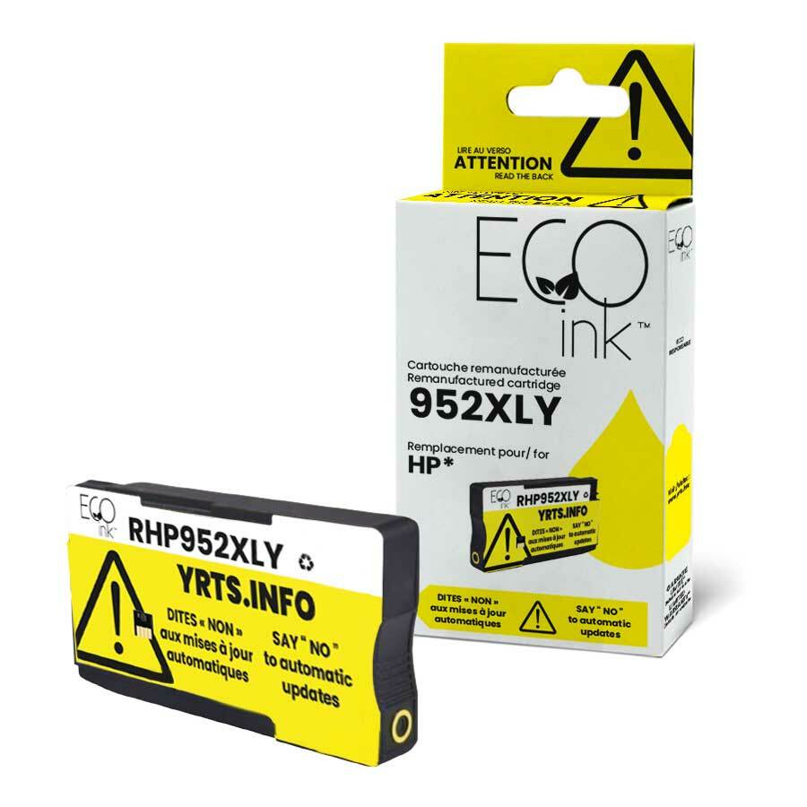 Eco Ink Ink Cartridge - Remanufactured for Hewlett Packard L0S67AN / 952XL - Yellow - 1600 Pages - 1 Pack