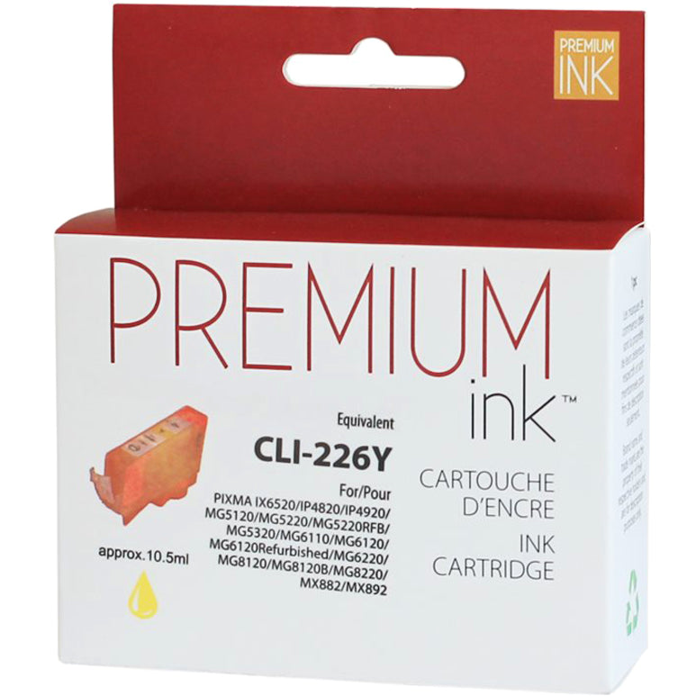 Premium Ink Ink Cartridge - Alternative for Canon CLI226Y - Yellow - 510 Pages - 1 Pack