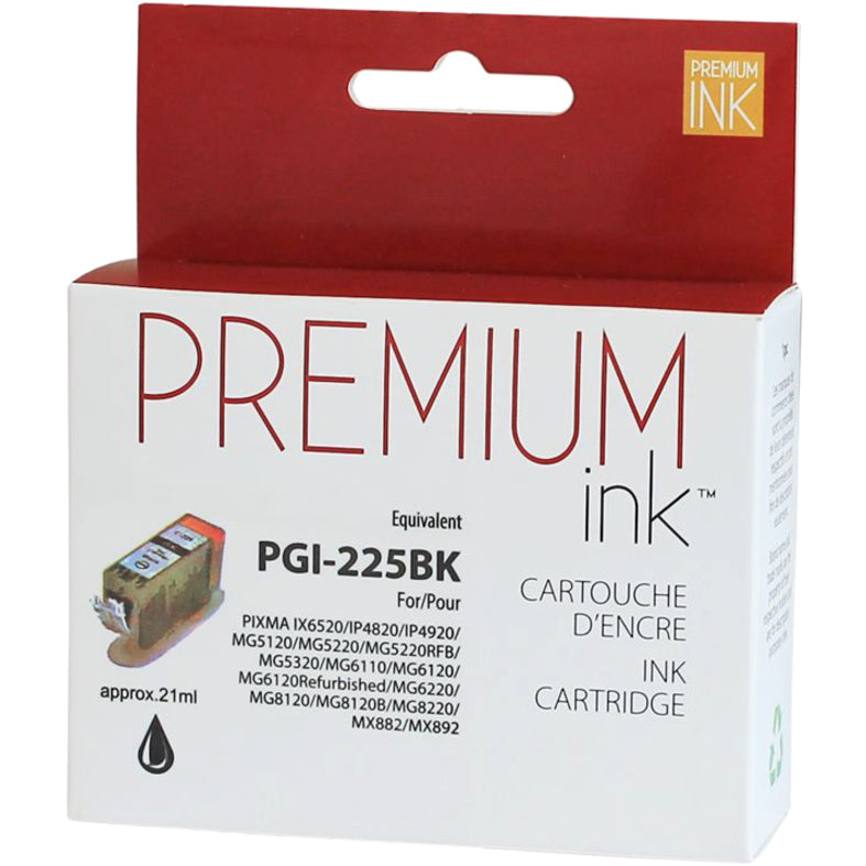 Premium Ink Ink Cartridge - Alternative for Canon PGI225BK - Pigment Black - 340 Pages - 1 Pack