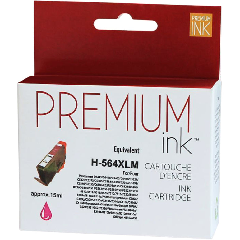 Premium Ink Ink Cartridge - Alternative for Hewlett Packard CB324WN / 564XL - Magenta - 750 Pages - 1 Pack