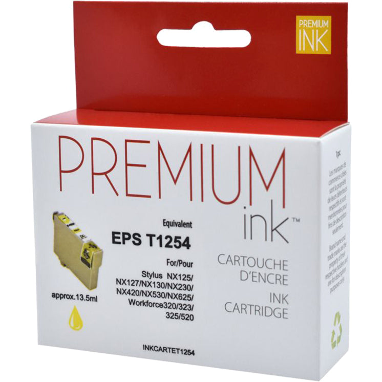 Premium Ink Ink Cartridge - Alternative for Epson T125420 - Yellow - 385 Pages - 1 Pack