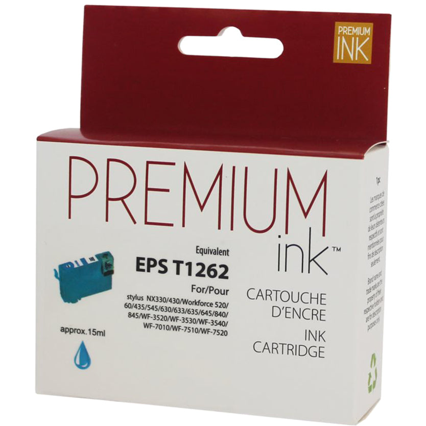 Premium Ink Ink Cartridge - Alternative for Epson T126220 - Cyan - 480 Pages - 1 Pack