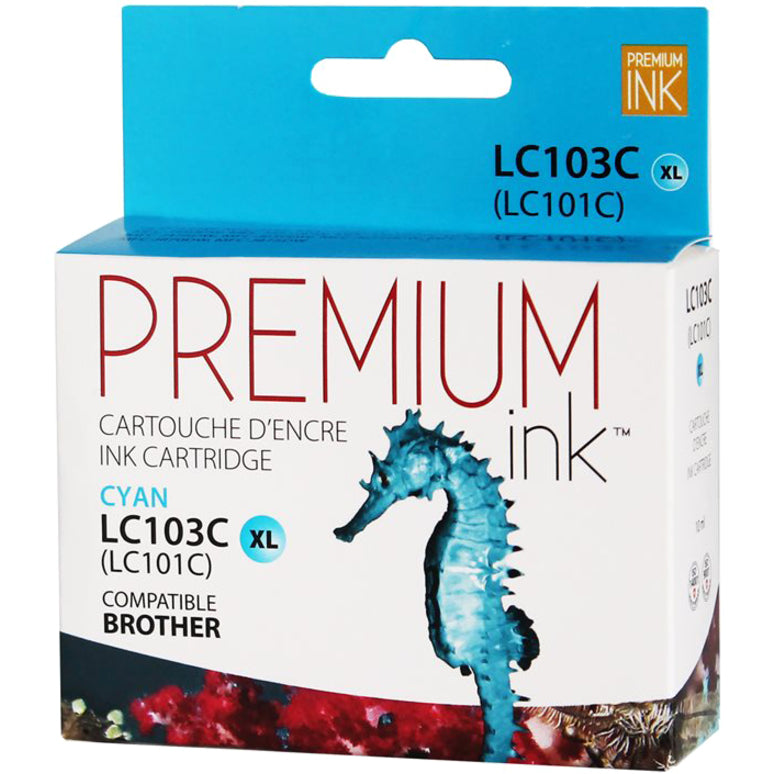 Premium Ink Ink Cartridge - Alternative for Brother LC103CS - Cyan - 600 Pages - 1 Pack