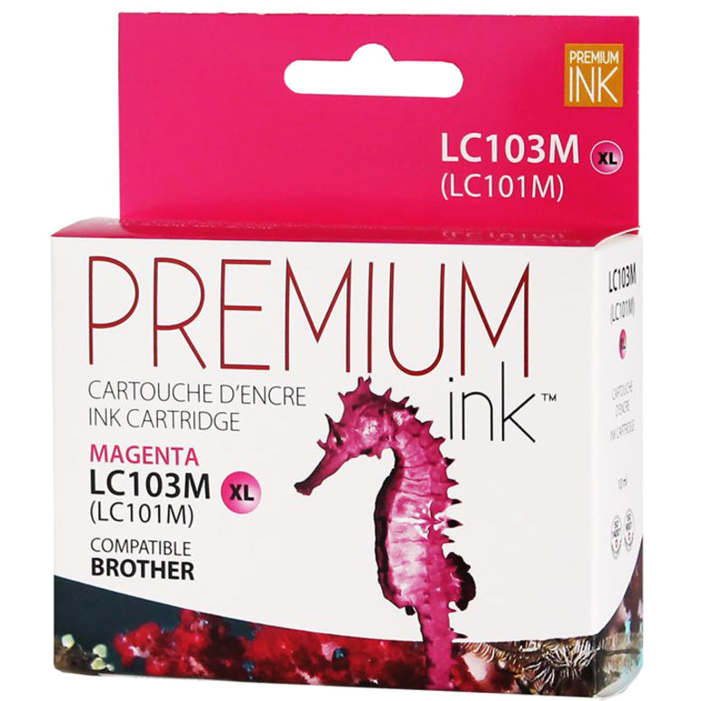 Premium Ink Ink Cartridge - Alternative for Brother LC103MS - Magenta - 600 Pages - 1 Pack