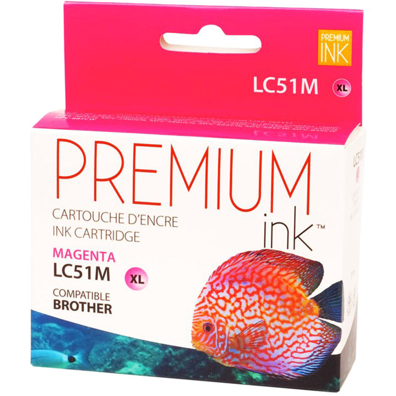 Premium Ink Ink Cartridge - Alternative for Brother LC51M - Magenta - 400 Pages - 1 Pack