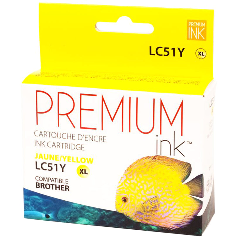 Premium Ink Ink Cartridge - Alternative for Brother LC51YS - Yellow - 400 Pages - 1 Pack