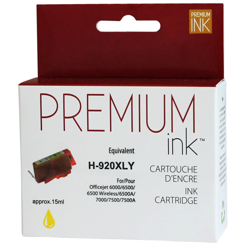 Premium Ink Ink Cartridge - Alternative for Hewlett Packard CD974AN / 920XL - Yellow - 700 Pages - 1 Pack