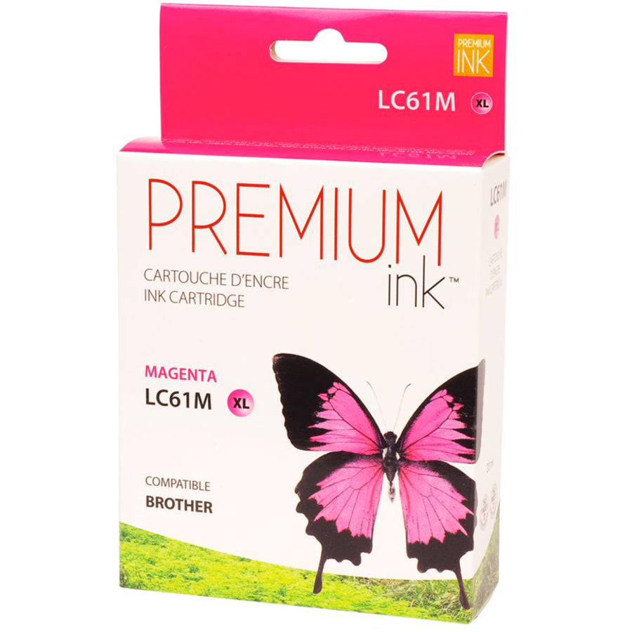 Premium Ink Ink Cartridge - Alternative for Brother LC61M - Magenta - 325 Pages - 1 Pack