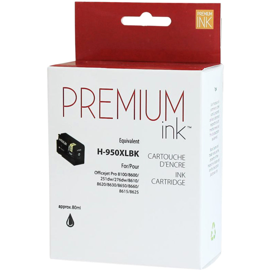 Premium Ink Ink Cartridge - Alternative for Hewlett Packard CN045AN / 950XL - Black - 2300 Pages - 1 Pack