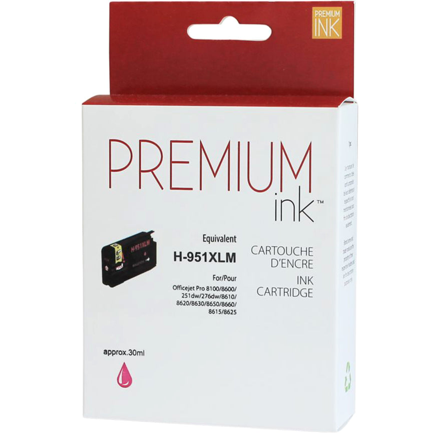 Premium Ink Ink Cartridge - Alternative for Hewlett Packard CN047AN / 951XL - Magenta - 1500 Pages - 1 Pack