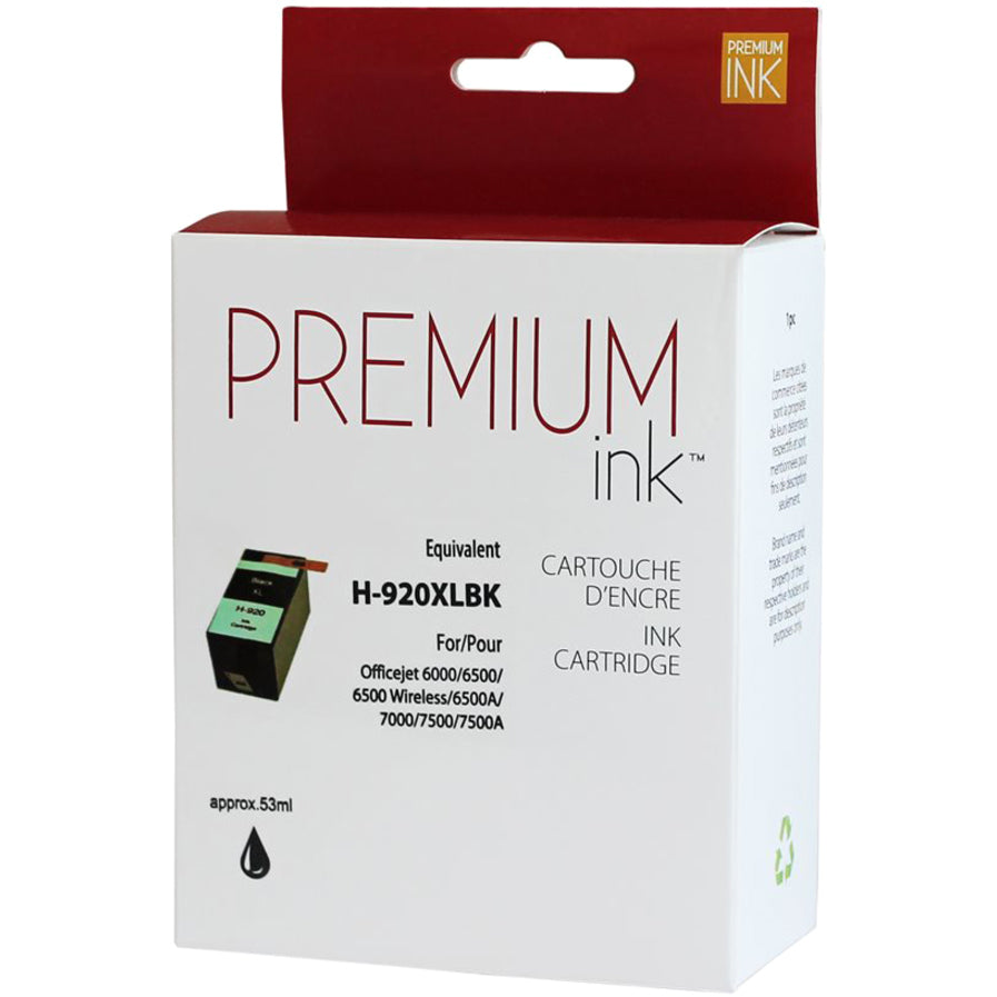 Premium Ink Ink Cartridge - Alternative for Hewlett Packard CD975AN / 920XL - Black - 1200 Pages - 1 Pack