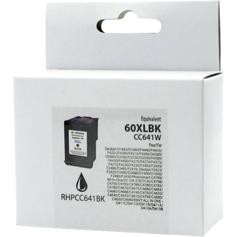 Neutral Box Ink Cartridge - Remanufactured for Hewlett Packard CC641WN / 60XL - Black - 600 Pages - 1 Pack