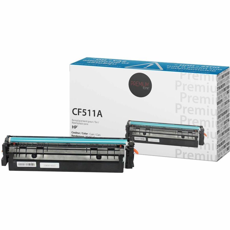 Premium Tone Toner Cartridge - Alternative for Hewlett Packard CF511A / 204A - Cyan - 900 Pages - 1 Pack