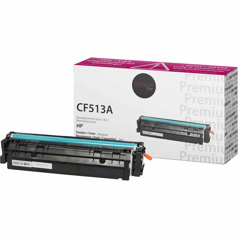 Premium Tone Toner Cartridge - Alternative for Hewlett Packard CF513A / 204A - Magenta - 900 Pages - 1 Pack