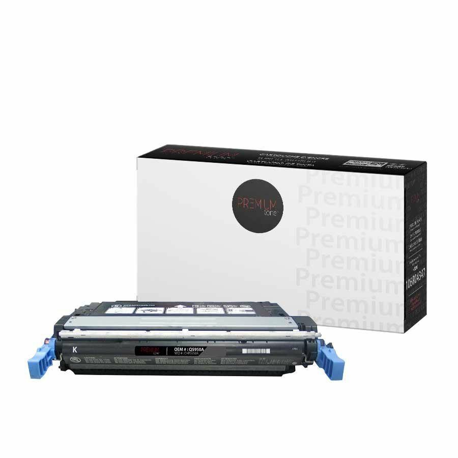 Premium Tone Toner Cartridge - Alternative for Hewlett Packard Q5950A / 643A - Black - 11000 Pages - 1 Pack