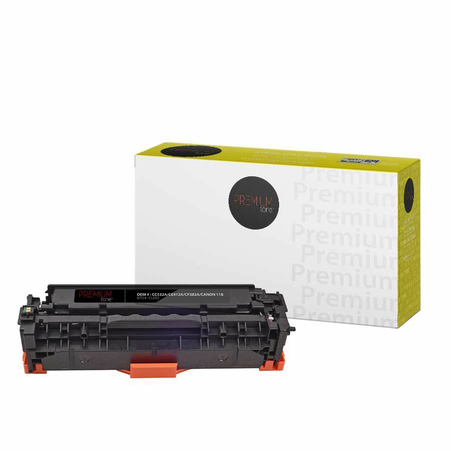 Premium Tone Toner Cartridge - Alternative for Canon 118 / 2659B001 / Hewlett Packard CC532A / CE412A / CF382A - Yellow - 2800 Pages - 1 Pack