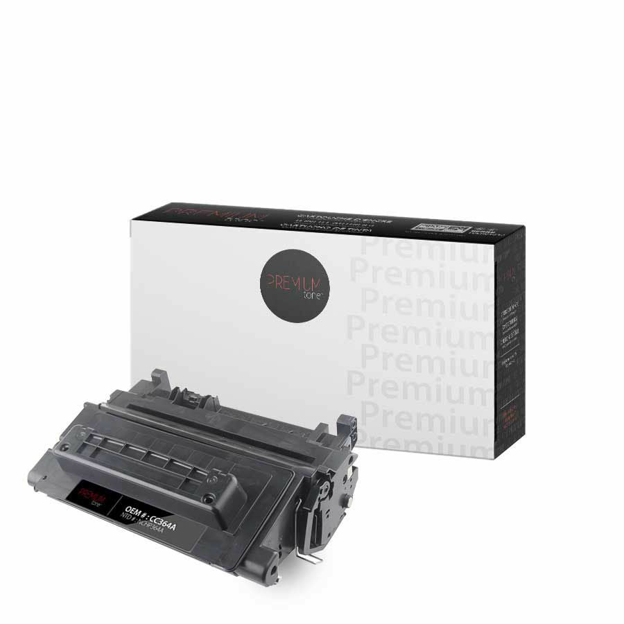 Premium Tone Toner Cartridge - Alternative for Hewlett Packard CC364A / 64A - Black - 10000 Pages - 1 Pack