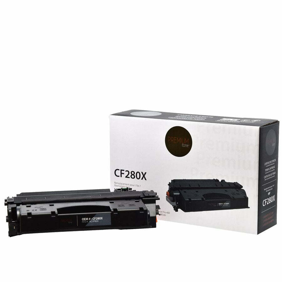 Premium Tone Toner Cartridge - Alternative for Hewlett Packard CF280X / 80X - Black - 6900 Pages - 1 Pack