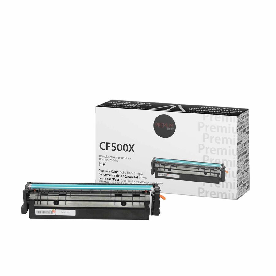 Premium Tone Toner Cartridge - Alternative for Hewlett Packard CF500X / 202X - Black - 3200 Pages - 1 Pack