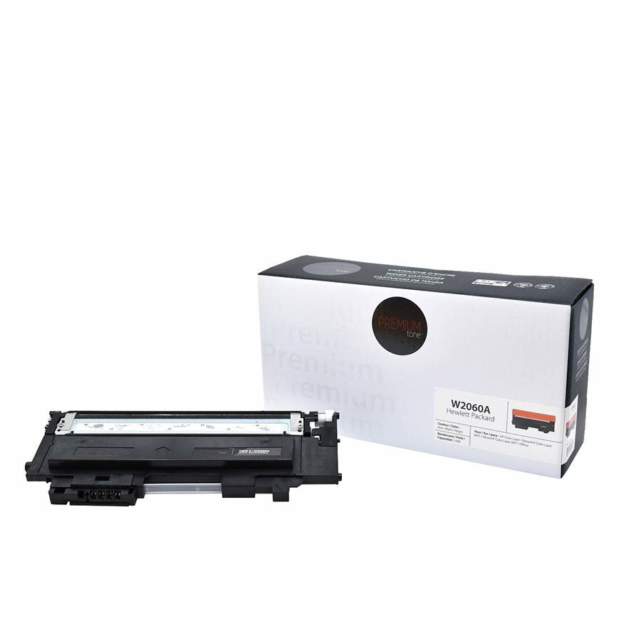 Premium Tone Toner Cartridge - Alternative for Hewlett Packard W2060A / 116A - Black - 1000 Pages - 1 Pack