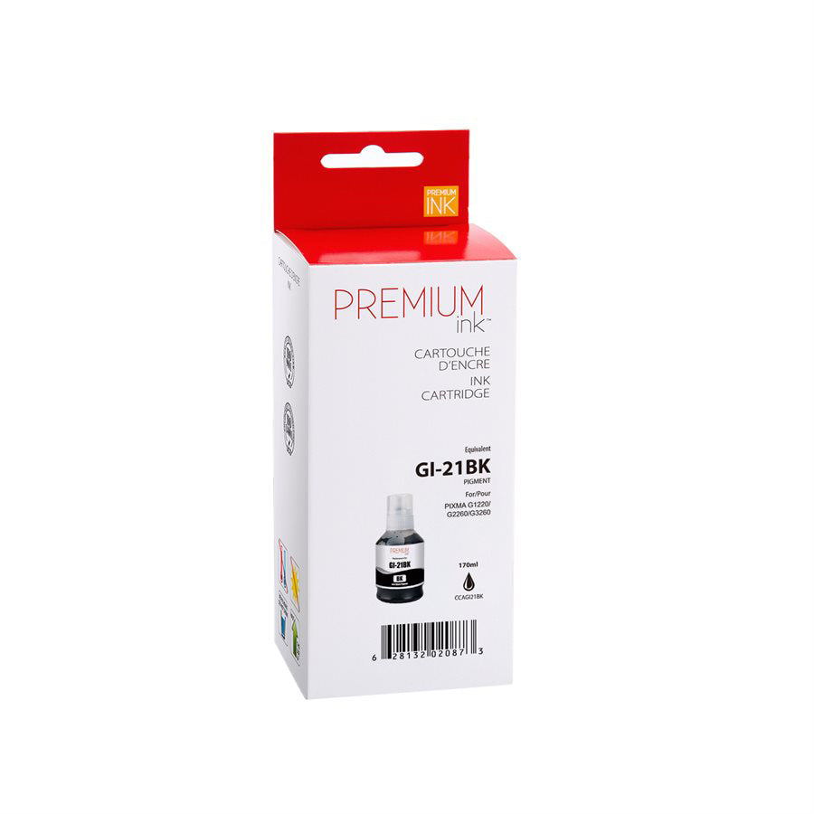 Premium Ink Ink Cartridge - Alternative for Canon GI-21BK - Black - 6000 Pages - 1 Pack