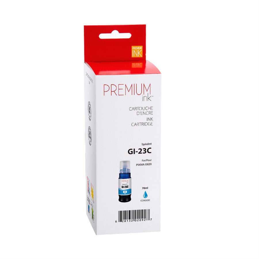 Premium Ink Ink Cartridge - Alternative for Canon GI-23C - Cyan - 70ml - 1 Pack