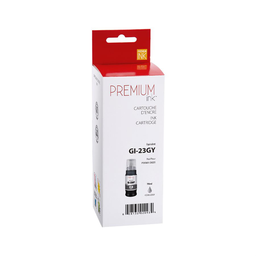 Premium Ink Ink Cartridge - Alternative for Canon GI-23GY - Gray - 70ml - 1 Pack