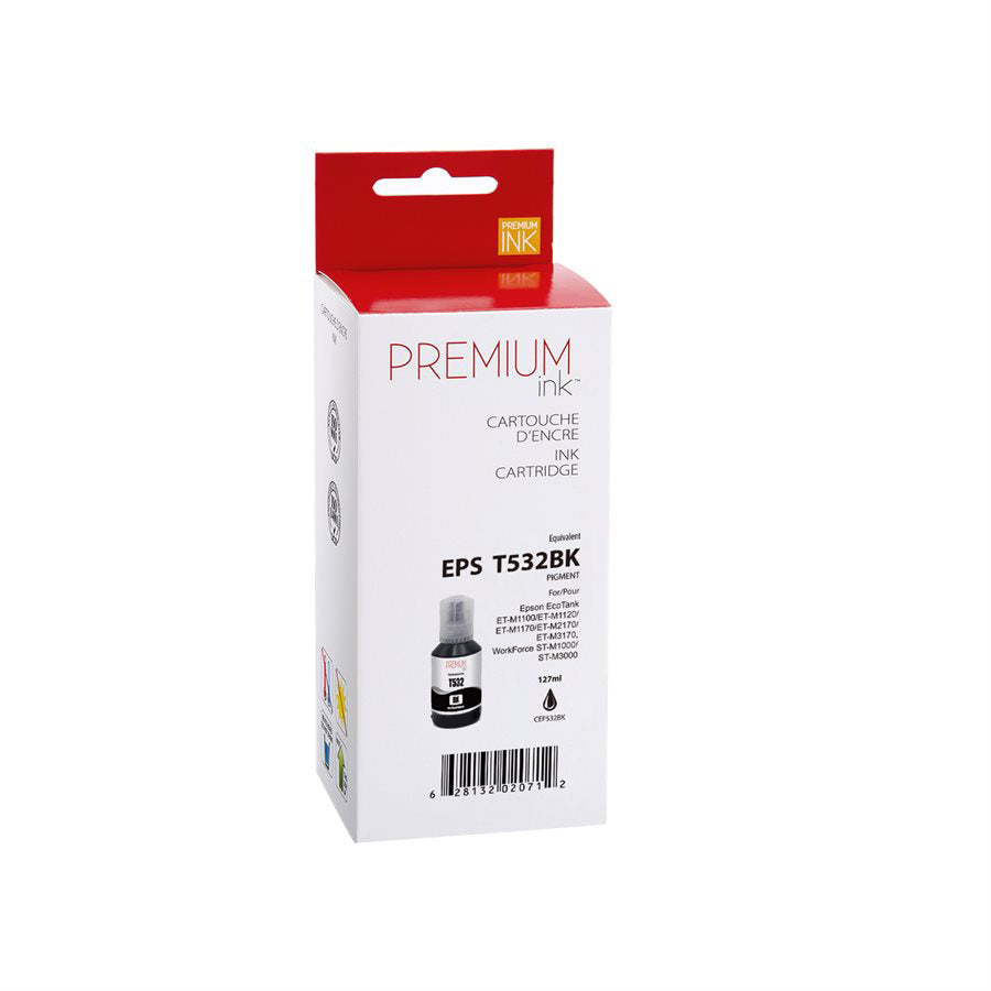 Premium Ink Ink Cartridge - Alternative for Epson T532120-S - Black - 6000 Pages - 1 Pack