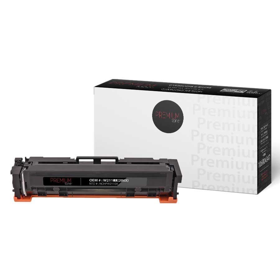 Premium Tone Toner Cartridge - Alternative for Hewlett Packard W2110X - Black - 3100 Pages - 1 Pack