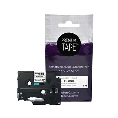 Brother TZe-231 Compatible Premium Tape Black / White 12mm