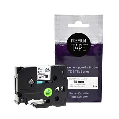 Brother TZe-241 Compatible Premium Tape Black / White 18mm