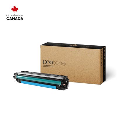 EcoTone Toner Cartridge - Remanufactured for Hewlett Packard CE741A / 307A - Cyan - 7300 Pages - 1 Pack