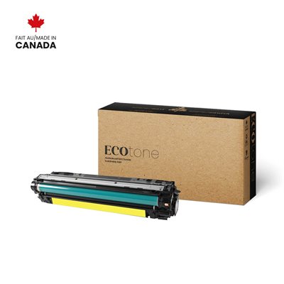 EcoTone Toner Cartridge - Remanufactured for Hewlett Packard CE742A / 307A / 742A - Yellow - 7300 Pages